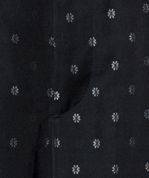 UNITED ARROWS（ユナイテッドアローズ）の「フラワー ジャガード 2タック ワイドパンツ ‐ウォッシャブル‐（スラックス・レディース・ネイビー/ブラック・34/40/36/38）」の12枚目の写真