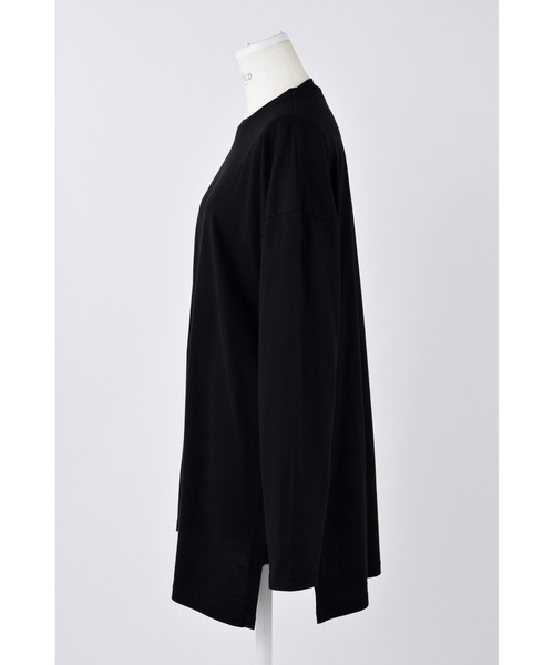 ENFOLD（エンフォルド）の「SLIT LONG-SLEEVE  T-SHIRT（Tシャツ/カットソー・レディース・ホワイト/ブラック・38）」の6枚目の写真