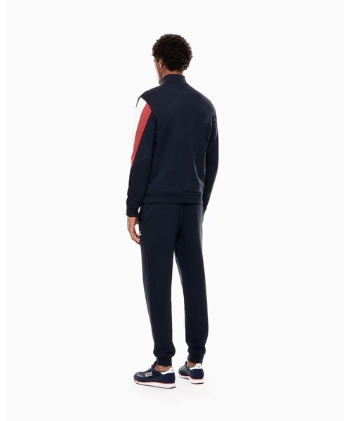 EMPORIO ARMANI EA7(エンポリオアルマーニイーエーセブン)の「<オンライン限定>【エンポリオ アルマーニ EA7】Summer Block トラックスーツ ピュアコットン(セットアップ・メンズ・ネイビー・LARGE/MEDIUM/SMALL/X-LARGE/X-SMALL)」の3枚目の写真