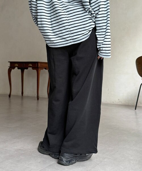 CPCM（シーピーシーエム）の「2タックバレルパンツ（その他パンツ・レディース・ブラック/チャコールグレー/グレー・FREE）」の5枚目の写真