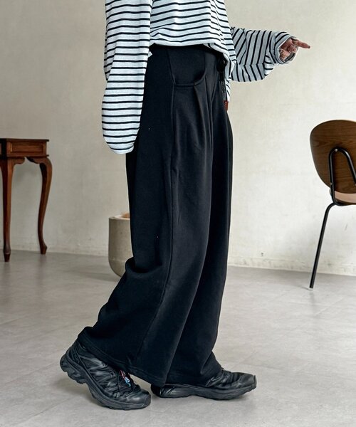 CPCM（シーピーシーエム）の「2タックバレルパンツ（その他パンツ・レディース・ブラック/チャコールグレー/グレー・FREE）」の6枚目の写真