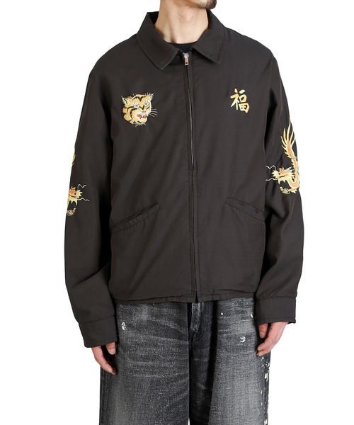 GOLD（ゴールド）の「GOLD / ゴールド：VIET-NAM JACKET AGING MODEL：26A-GL15847[MUS]（ブルゾン・メンズ・ブラック・L/M）」の6枚目の写真