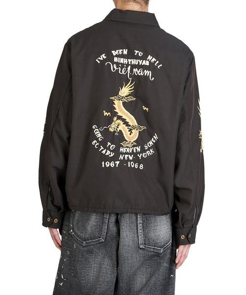 GOLD（ゴールド）の「GOLD / ゴールド：VIET-NAM JACKET AGING MODEL：26A-GL15847[MUS]（ブルゾン・メンズ・ブラック・L/M）」の8枚目の写真