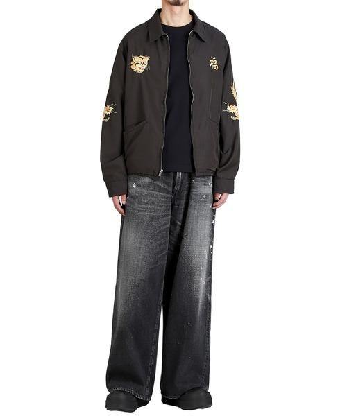 GOLD（ゴールド）の「GOLD / ゴールド：VIET-NAM JACKET AGING MODEL：26A-GL15847[MUS]（ブルゾン・メンズ・ブラック・L/M）」の9枚目の写真