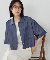 ドゥーズィエムクラス　シャツ　ブルー　綿　コットン　シャンブレー Deuxieme Classe（ドゥーズィエムクラス）の「chambray シャツ（シャツ