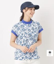 adabat | UVサンフラワープリントモックT(Tシャツ/カットソー)