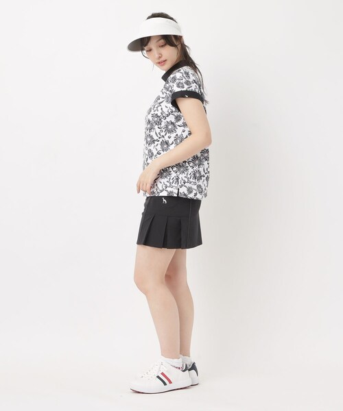 adabat（アダバット）の「UVサンフラワープリントモックT（Tシャツ/カットソー・レディース・ブルー系その他2/ピンク系/ブラック系・36/38/40/42）」の10枚目の写真