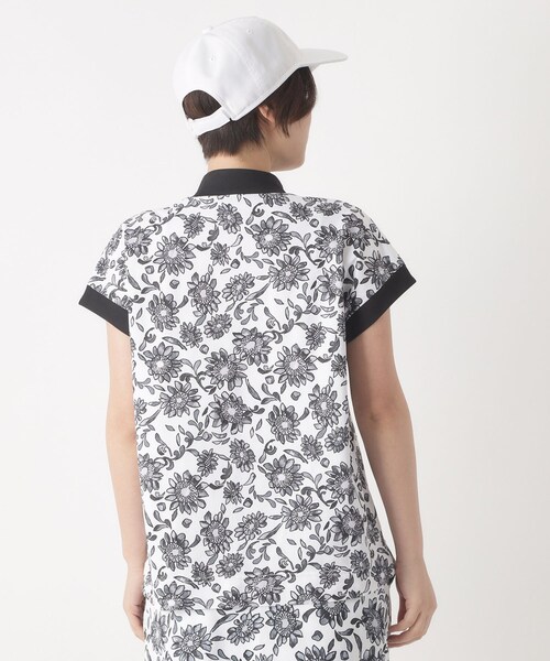 adabat（アダバット）の「UVサンフラワープリントモックT（Tシャツ/カットソー・レディース・ブルー系その他2/ピンク系/ブラック系・36/38/40/42）」の12枚目の写真