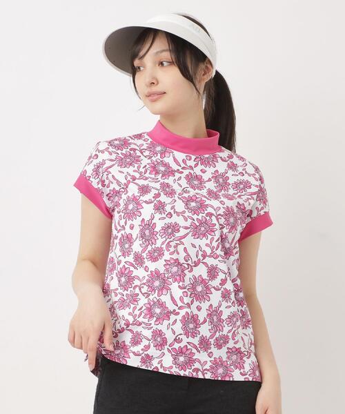 adabat（アダバット）の「UVサンフラワープリントモックT（Tシャツ/カットソー・レディース・ブルー系その他2/ピンク系/ブラック系・36/38/40/42）」の16枚目の写真