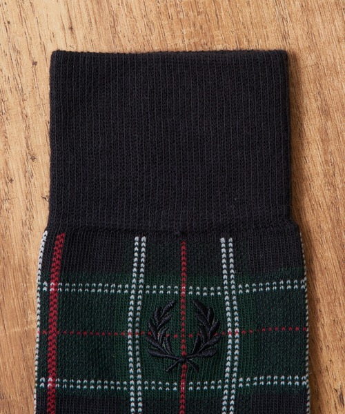 FRED PERRY(フレッドペリー)の「【FRED PERRY】TARTAN SOCK C3331/C3332/C3333/タータンソックス(ソックス/靴下・メンズ・ネイビー/ブラウン/イエロー・25-27/23-25)」の6枚目の写真