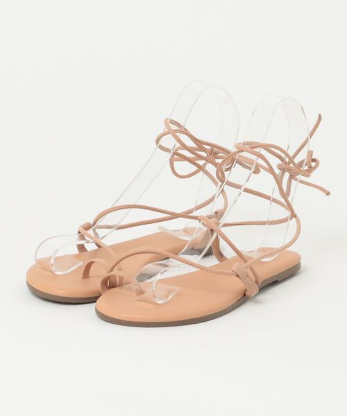 ARCHIVER(アーカイバ)の「【Tkees】サンダル 編み上げ JO LEATHER(サンダル・レディース・ピンク・US6/US7)」の1枚目の写真