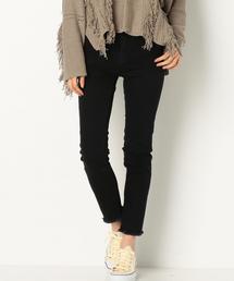 Another Edition | コットンツイルスキニー（ブラック）/AEBC C/TWL SKNY09(デニムパンツ)