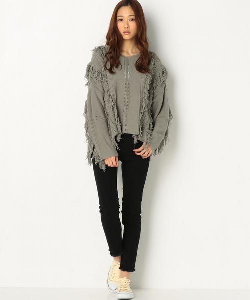 Another Edition（アナザーエディション）の「コットンツイルスキニー（ブラック）/AEBC C/TWL SKNY09（デニムパンツ・レディース・ブラック・X-SMALL/SMALL/MEDIUM）」の5枚目の写真