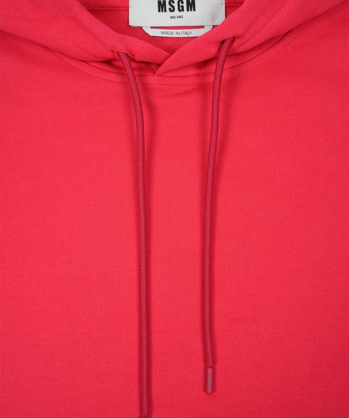 MSGM（エムエスジーエム）の「【NEW】MSGM フードロゴパーカー（パーカー・メンズ・ローズ・M/S/XL/L）」の3枚目の写真