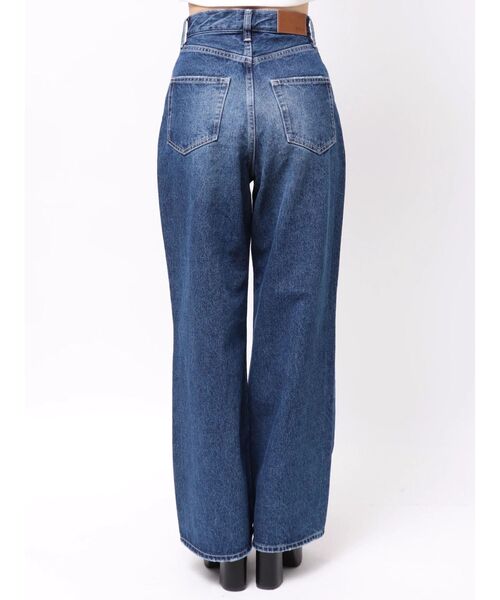 EVRIS(エヴリス)の「エンブロイダリーカッティングワイドデニムパンツ(デニムパンツ・レディース・ブルー/ブラック・SMALL/MEDIUM)」の9枚目の写真