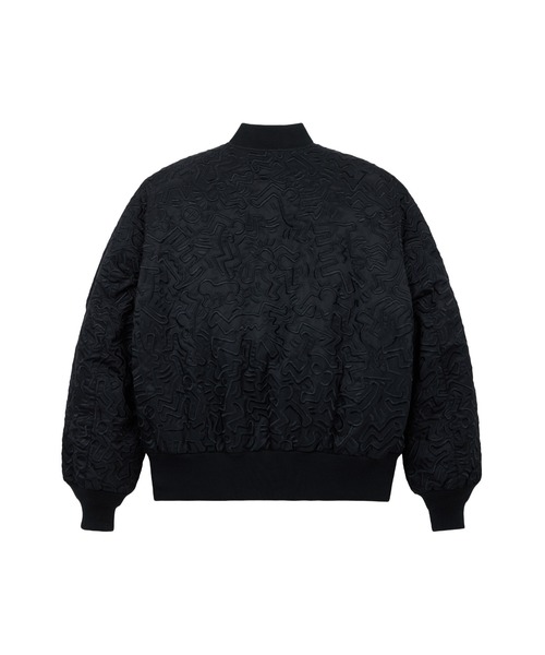 Alpha Industries（アルファインダストリーズ）の「Alpha Industries/アルファインダストリーズ/Keith Haring X Alpha MA-1 ALL OVER EMBROIDERY/キース へリング エムエーワン オール オーバー エンブロイダリー（MA-1・メンズ・ブラック・SMALL/MEDIUM/LARGE/X-LARGE）」の3枚目の写真