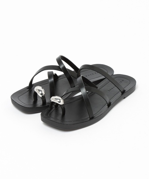 LOWRYS FARM（ローリーズファーム）の「カンドウフィットサムリングサンダル 638124（サンダル・レディース・ブラウン/アイボリー/ブラック・MEDIUM/LARGE）」の5枚目の写真