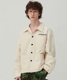 Beyond Closet（-）の「ノーマンティック ウォッシュドヘリンボーンツイルポケットジャケット アイボリー（その他アウター）」