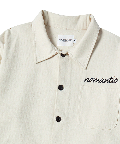 Beyond Closet（-）の「ノーマンティック ウォッシュドヘリンボーンツイルポケットジャケット アイボリー（デニムジャケット・メンズ・その他・MEDIUM/SMALL）」の4枚目の写真