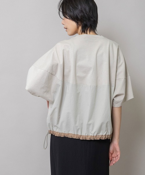 Munich(ミューニック)の「ヴィンテージジャージ×タイプライタードッキングコクーントップス(Tシャツ/カットソー・レディース・ホワイト/ボルドー/グレイッシュベージュ・FREE)」の17枚目の写真
