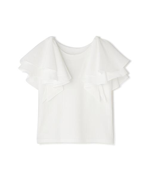 PROPORTION BODY DRESSING(プロポーションボディドレッシング)の「ボリュームラッフルスリーブニット / 1216170406(ニット/セーター・レディース・ホワイト/ネイビー/イエロー・MEDIUM/SMALL)」の10枚目の写真