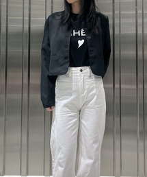 Narcissus（ナルシス）の「【Narcissus】クロップドテーラードジャケット（ノーカラージャケット）」