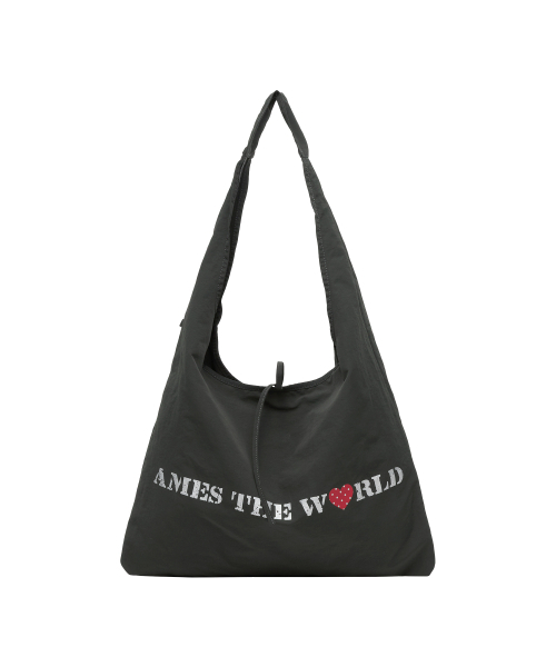 AMESWORLDWIDE（アメスワールドワイド）の「LETTERING CASUAL HOBO BAG CHARCOAL（ショルダーバッグ・レディース・その他・FREE）」の3枚目の写真