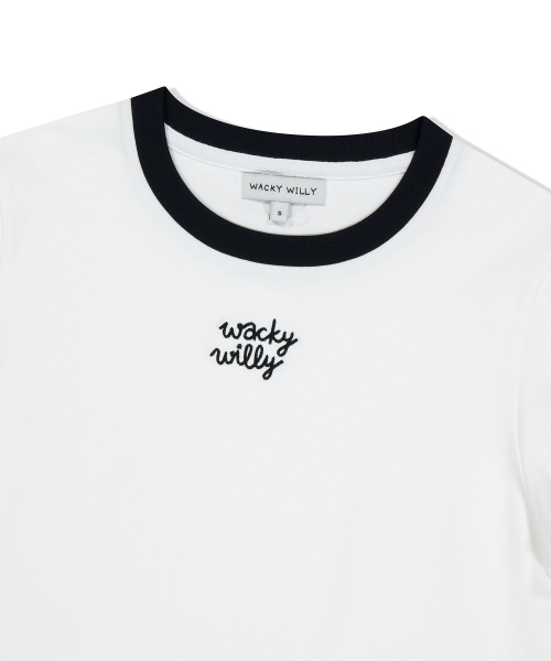 Wacky WiLLy(ワッキーウィリー)の「ウィメンズロゴリンガークロップ半袖Tシャツホワイト(Tシャツ/カットソー・レディース・その他・SMALL/MEDIUM)」の4枚目の写真