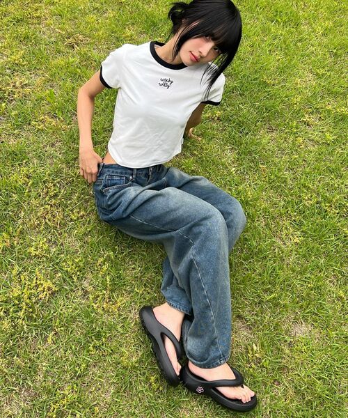 Wacky WiLLy(ワッキーウィリー)の「ウィメンズロゴリンガークロップ半袖Tシャツホワイト(Tシャツ/カットソー・レディース・その他・SMALL/MEDIUM)」の8枚目の写真