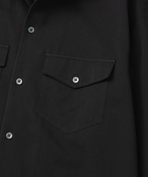 ADDSLOW（アドスロー）の「Two Pocket Shirt (Black)（シャツ/ブラウス・レディース・その他・0/1/2）」の7枚目の写真