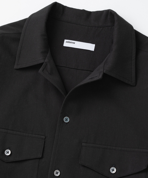 ADDSLOW（アドスロー）の「Two Pocket Shirt (Black)（シャツ/ブラウス・レディース・その他・0/1/2）」の8枚目の写真