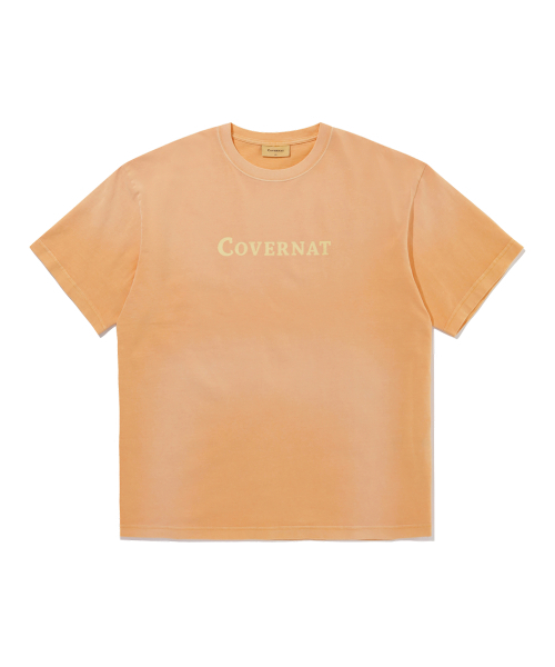 センターロゴピグメントTシャツオレンジ