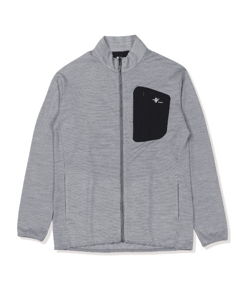 Foxfire(フォックスファイヤー)の「マイクログリッドウールフルZIP(Tシャツ/カットソー・メンズ・ライトブルー/グレー/ネイビー・WOMENS M/XL/WOMENS L)」の2枚目の写真