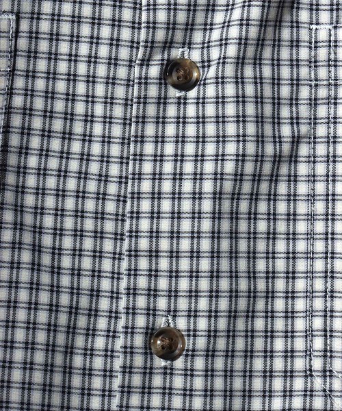 ANPAS(アンパス)の「Short-Sleeve Mini-Check Shirt / ミニチェック 半袖シャツ メンズ トップス レギュラーカラー ボックスシルエット(シャツ/ブラウス・メンズ・ネイビー/ホワイト/チャコールグレー・M/L)」の7枚目の写真