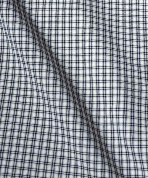 ANPAS(アンパス)の「Short-Sleeve Mini-Check Shirt / ミニチェック 半袖シャツ メンズ トップス レギュラーカラー ボックスシルエット(シャツ/ブラウス・メンズ・ネイビー/ホワイト/チャコールグレー・M/L)」の14枚目の写真