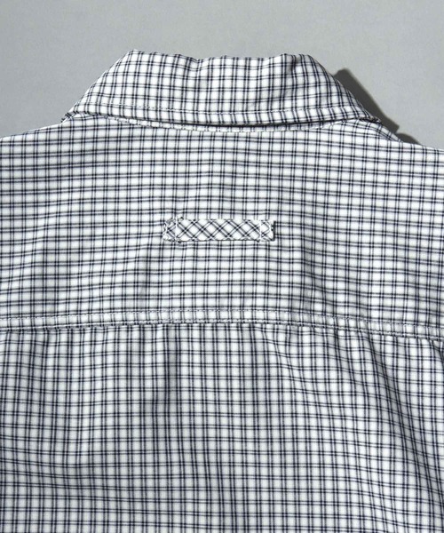 ANPAS(アンパス)の「Short-Sleeve Mini-Check Shirt / ミニチェック 半袖シャツ メンズ トップス レギュラーカラー ボックスシルエット(シャツ/ブラウス・メンズ・ネイビー/ホワイト/チャコールグレー・M/L)」の9枚目の写真