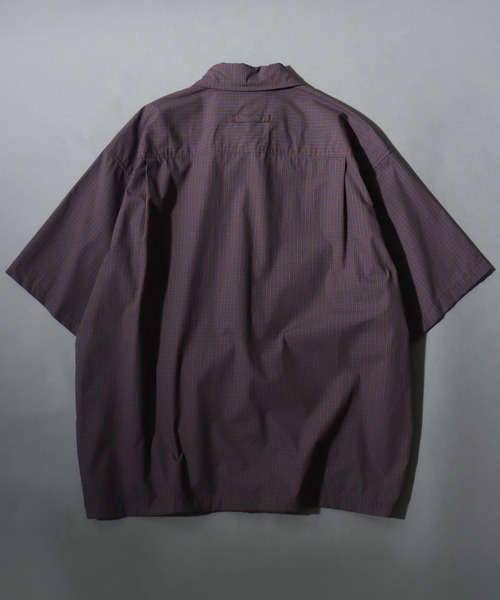 ANPAS(アンパス)の「Short-Sleeve Mini-Check Shirt / ミニチェック 半袖シャツ メンズ トップス レギュラーカラー ボックスシルエット(シャツ/ブラウス・メンズ・ネイビー/ホワイト/チャコールグレー・M/L)」の18枚目の写真