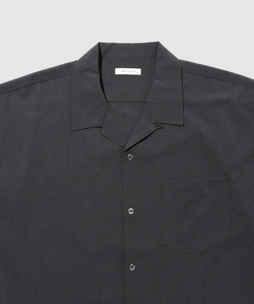 URBAN COLLECTION(アーバンコレクション)の「URBAN COLLECTION カラミ織り風 オープンカラーシャツ(シャツ/ブラウス・メンズ・ベージュ/ブラック/グレー・S/M/L/XL)」の7枚目の写真