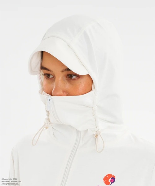 ROXY(ロキシー)の「ROXY/ロキシー HAWAIIAN AIRLINES PARKA コラボパーカー ラッシュガード RLY262020 UT(パーカー・レディース・オレンジ/ホワイト×ピンク/ホワイト・M/L)」の6枚目の写真
