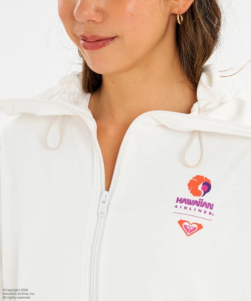 ROXY(ロキシー)の「ROXY/ロキシー HAWAIIAN AIRLINES PARKA コラボパーカー ラッシュガード RLY262020 UT(パーカー・レディース・オレンジ/ホワイト×ピンク/ホワイト・M/L)」の9枚目の写真
