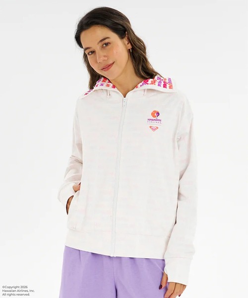 ROXY(ロキシー)の「ROXY/ロキシー HAWAIIAN AIRLINES PARKA コラボパーカー ラッシュガード RLY262020 UT(パーカー・レディース・オレンジ/ホワイト×ピンク/ホワイト・M/L)」の13枚目の写真