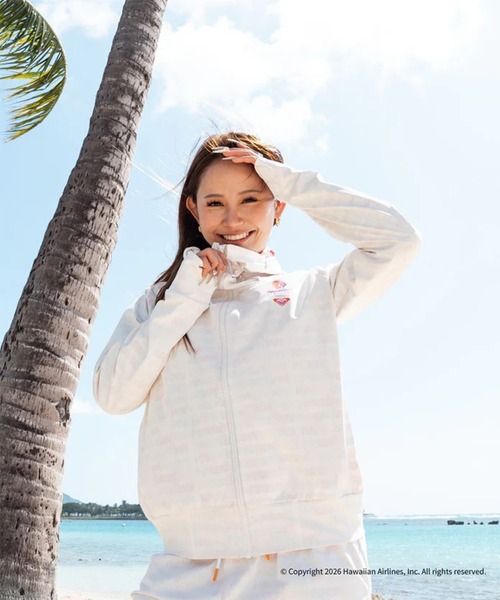 ROXY(ロキシー)の「ROXY/ロキシー HAWAIIAN AIRLINES PARKA コラボパーカー ラッシュガード RLY262020 UT(パーカー・レディース・オレンジ/ホワイト×ピンク/ホワイト・M/L)」の16枚目の写真