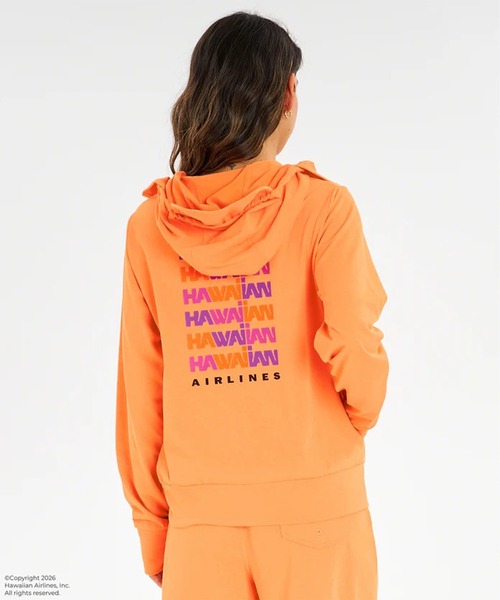 ROXY(ロキシー)の「ROXY/ロキシー HAWAIIAN AIRLINES PARKA コラボパーカー ラッシュガード RLY262020 UT(パーカー・レディース・オレンジ/ホワイト×ピンク/ホワイト・M/L)」の20枚目の写真