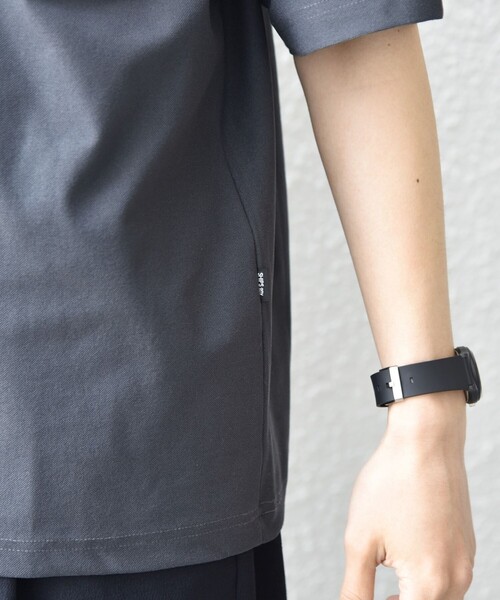 SHIPS any(シップス エニィ)の「SHIPS any: SOLOTEX(R) バックピケ スロープネック ジャケット Tシャツ 26SS◇(Tシャツ/カットソー・メンズ・ブラック/ホワイト/チャコールグレー・X-LARGE/LARGE/MEDIUM)」の14枚目の写真