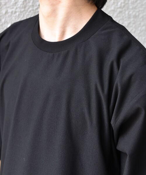SHIPS any(シップス エニィ)の「SHIPS any: SOLOTEX(R) バックピケ スロープネック ジャケット Tシャツ 26SS◇(Tシャツ/カットソー・メンズ・ブラック/ホワイト/チャコールグレー・X-LARGE/LARGE/MEDIUM)」の20枚目の写真
