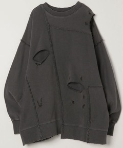 UNISEX】LAYERD DAMAGE SWEAT/レイヤードダメージスウェット