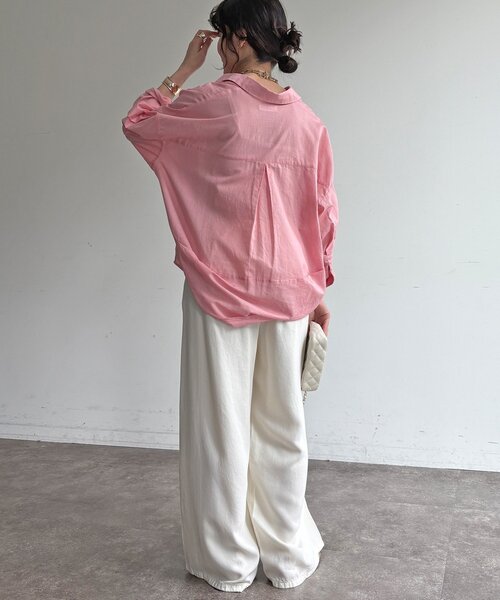 DouDou(ドゥドゥ)の「フロントホックパンツ(その他パンツ・レディース・オフホワイト/ネイビー/ベージュ・38/36)」の6枚目の写真