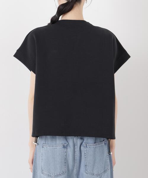 NANO universe(ナノユニバース)の「接触冷感ダンボールカットハーフジップトップス(セットアップ可)(Tシャツ/カットソー・レディース・ブラック/グレー/ブラウン・FREE)」の19枚目の写真