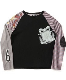 FAF（フェイク アス フラワーズ）の「Stripe Raglan（Tシャツ/カットソー）」