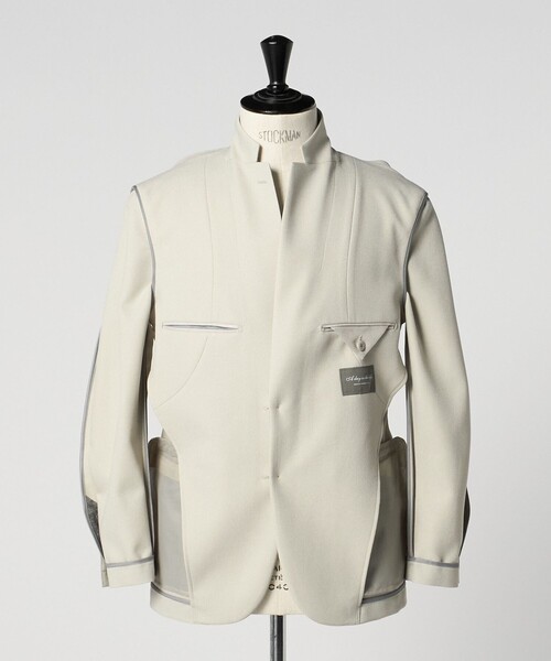A DAY IN THE LIFE UNITED ARROWS(アデイインザライフユナイテッドアローズ)の「ハイツイスト オックスフォード 2ボタンジャケット-マシンウォッシャブル・セットアップ対応-<A DAY IN THE LIFE>(テーラードジャケット・メンズ・ダークグレー/ネイビー/ベージュ・M/XL/L/S)」の9枚目の写真